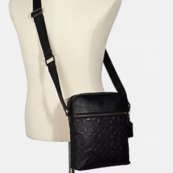 Coach Houston Flight Bag In Signature Leather - Picture 10 of 10